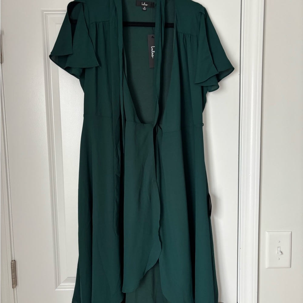 Lulu's Deep Green High Low Dress